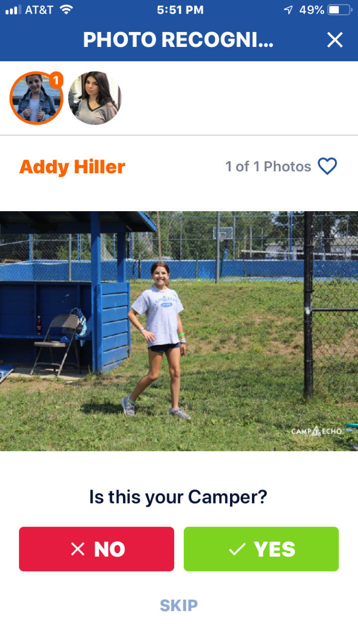 Summer camps use facial recognition so parents can watch from home